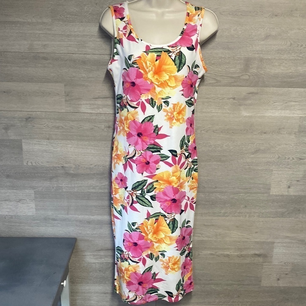 Hibiscus tank dress size L